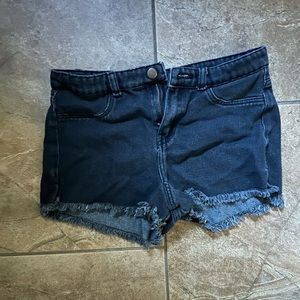 Black Jean shorts